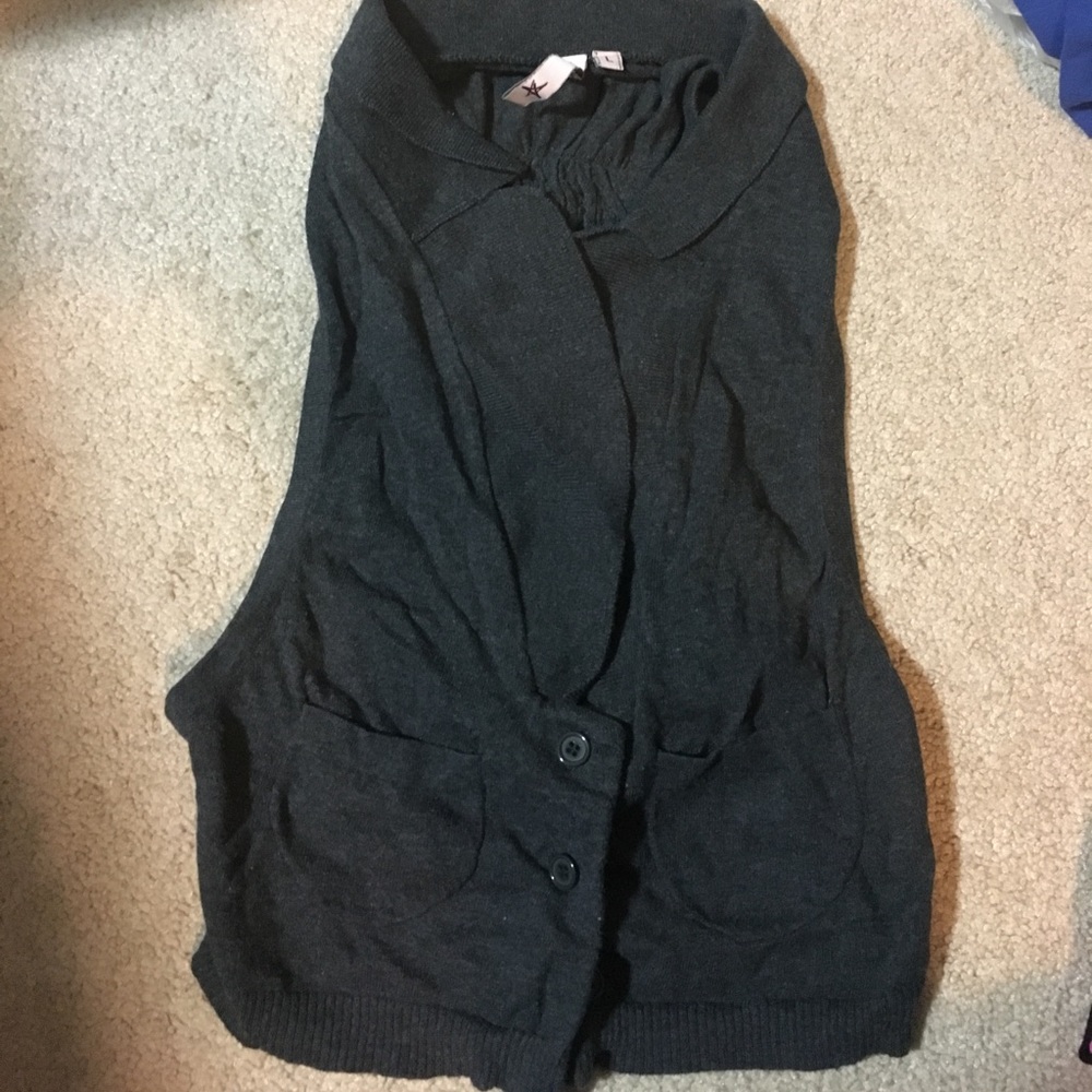 Grey fashion vest